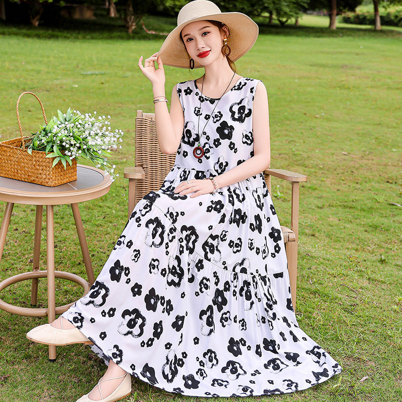 French high-end dress for women in summer