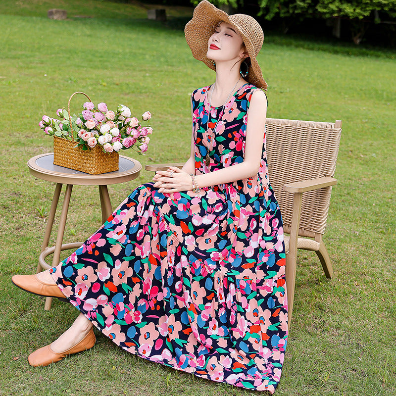 French high-end dress for women in summer