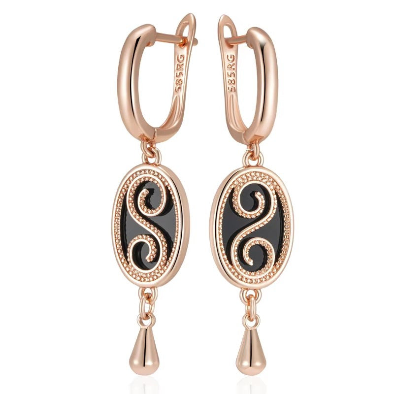 French Hollow Heart Earrings