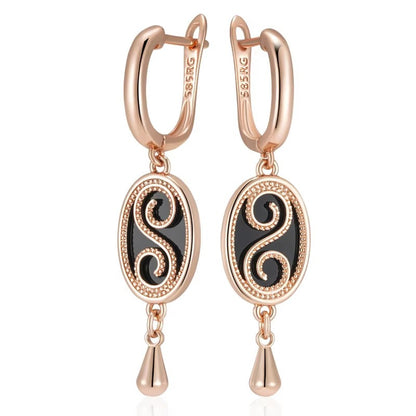 French Hollow Heart Earrings
