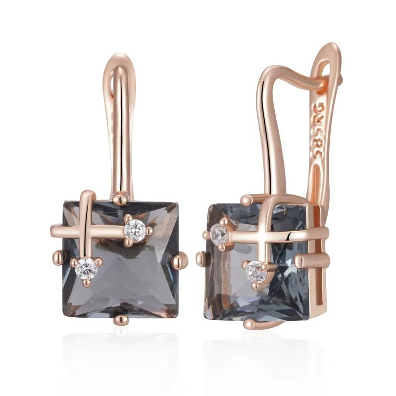 French Hollow Heart Earrings