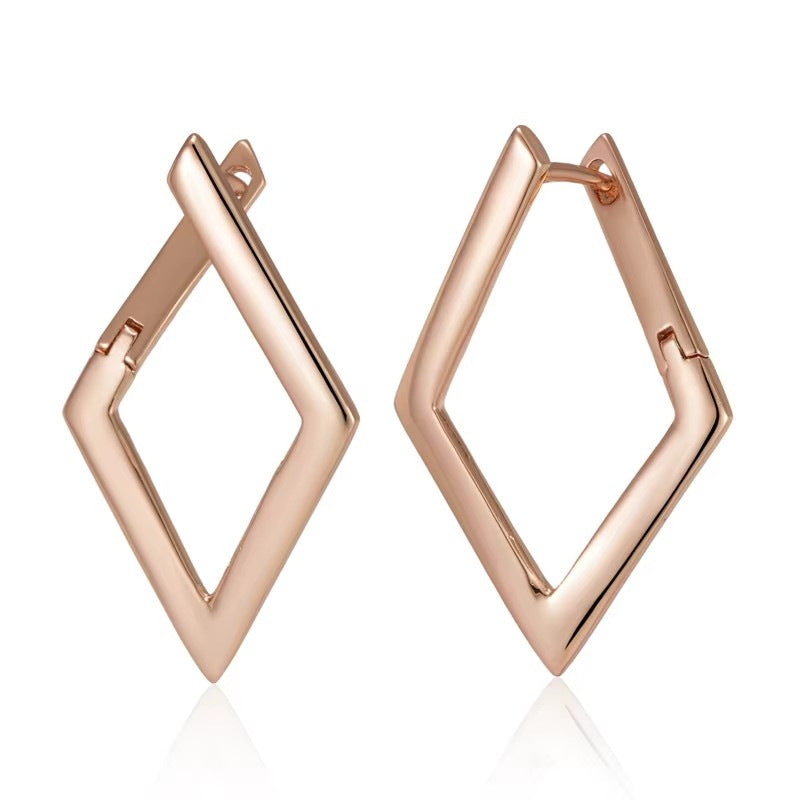 French Hollow Heart Earrings