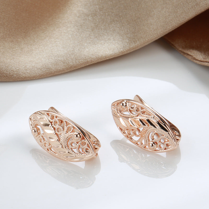 French Hollow Heart Earrings