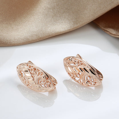 French Hollow Heart Earrings