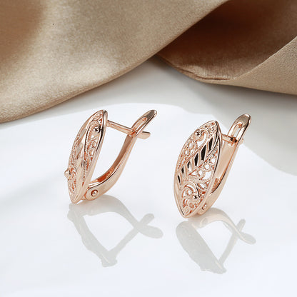 French Hollow Heart Earrings