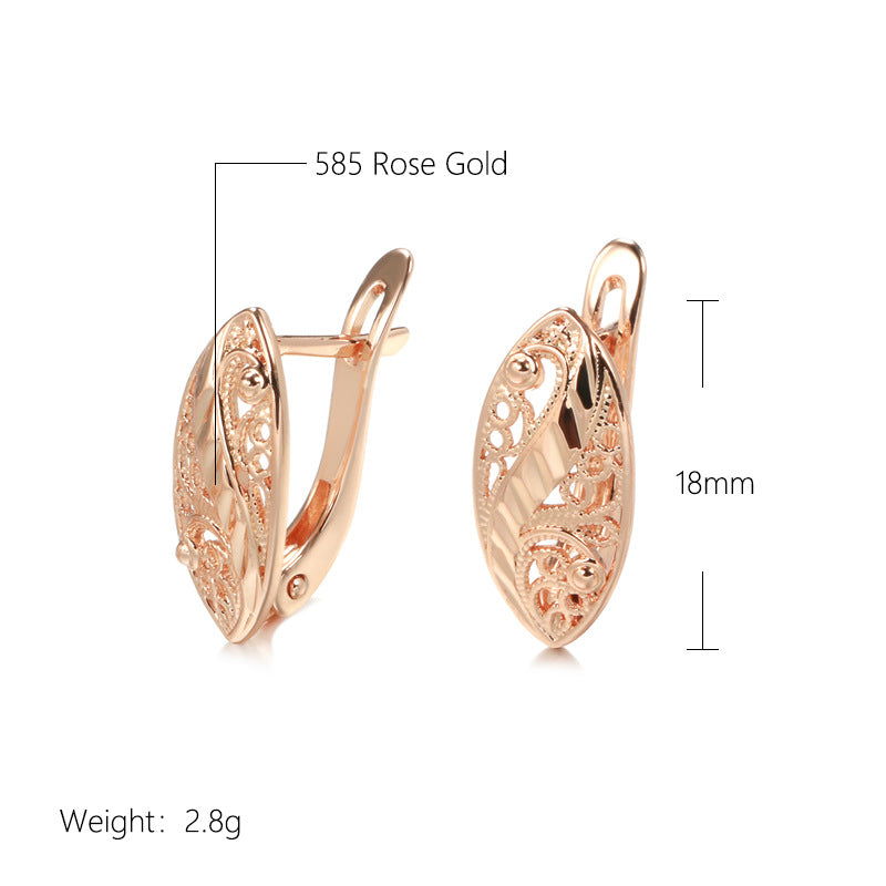 French Hollow Heart Earrings