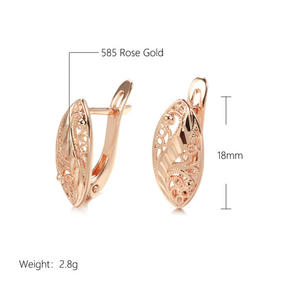 French Hollow Heart Earrings