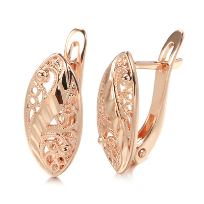 French Hollow Heart Earrings