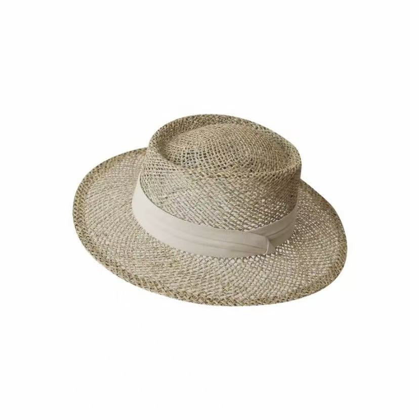 French Hollow-Out Straw Sun Hat for Women