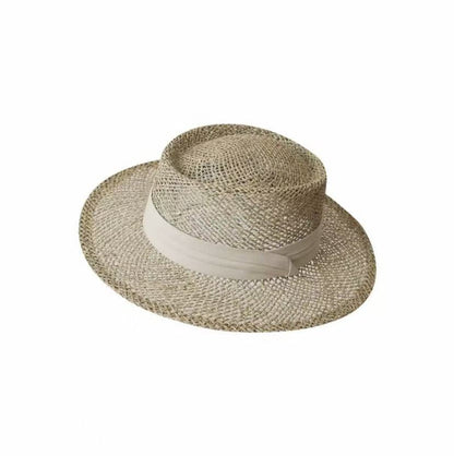 French Hollow-Out Straw Sun Hat for Women