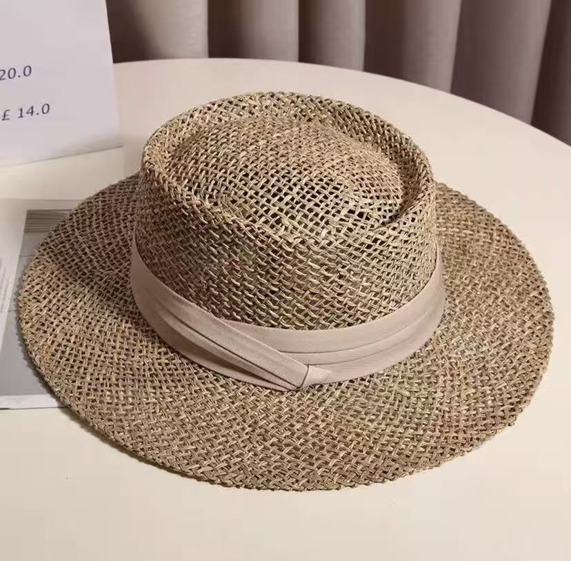 French Hollow-Out Straw Sun Hat for Women
