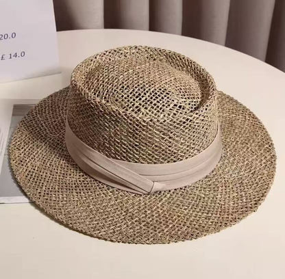 French Hollow-Out Straw Sun Hat for Women