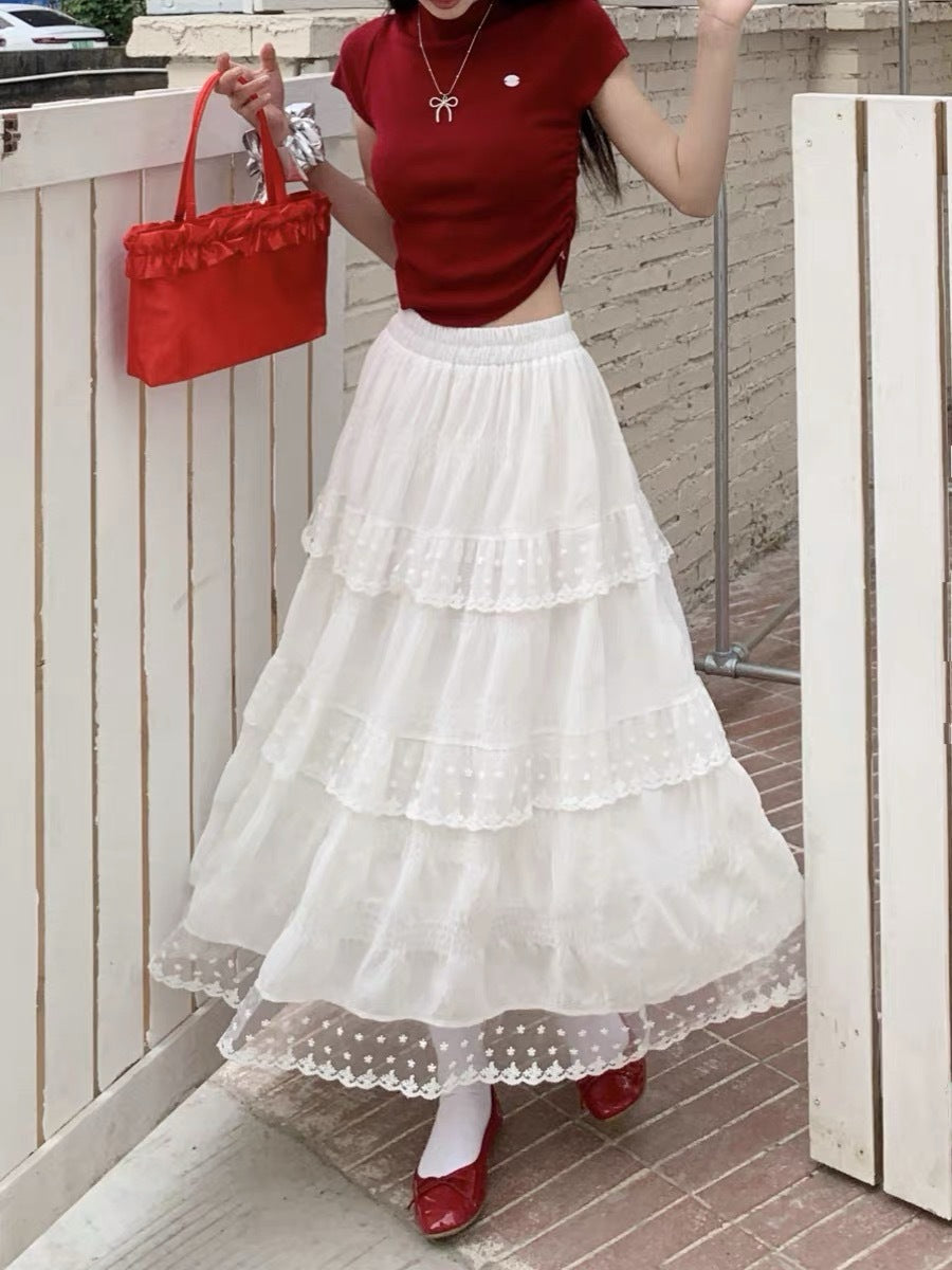 French lace midi dress