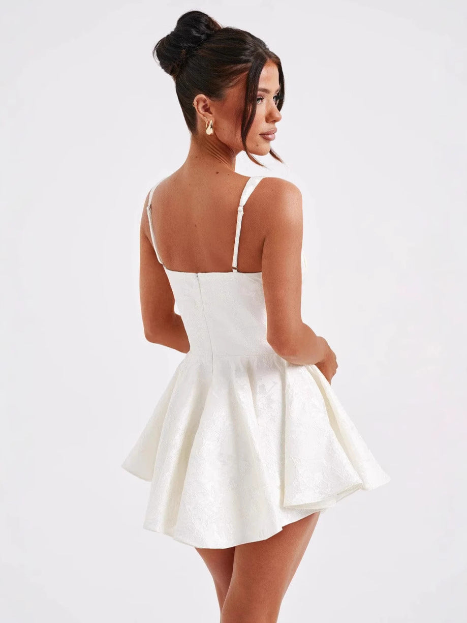 French Lace Suspender Dress