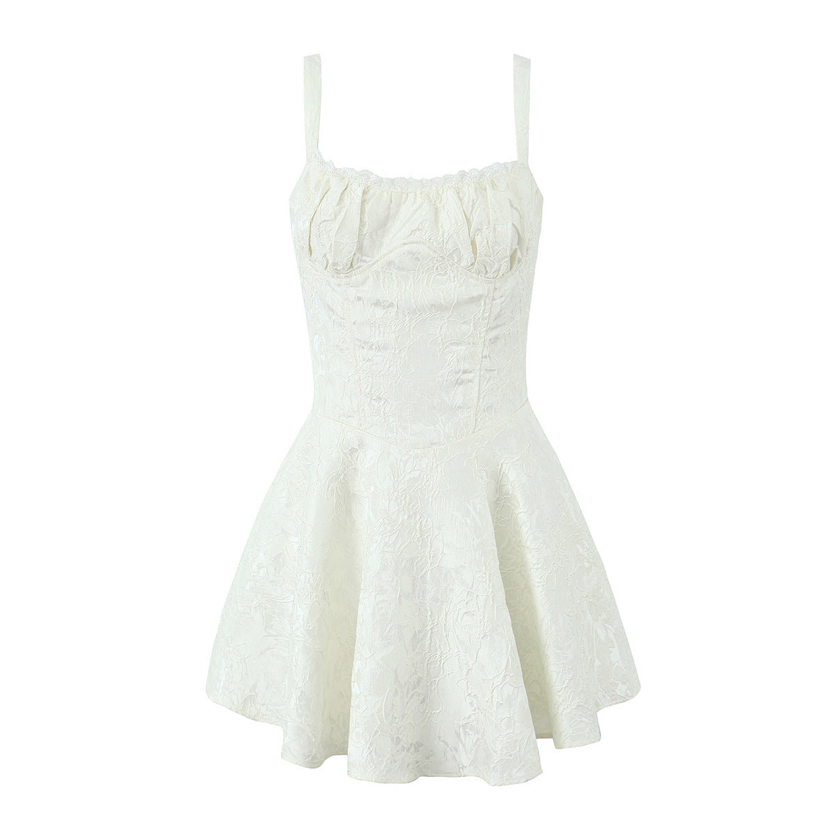 French Lace Suspender Dress