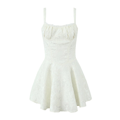 French Lace Suspender Dress