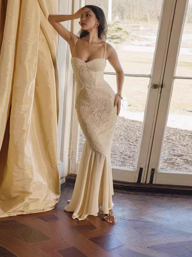 French Light Mature Sling Dress