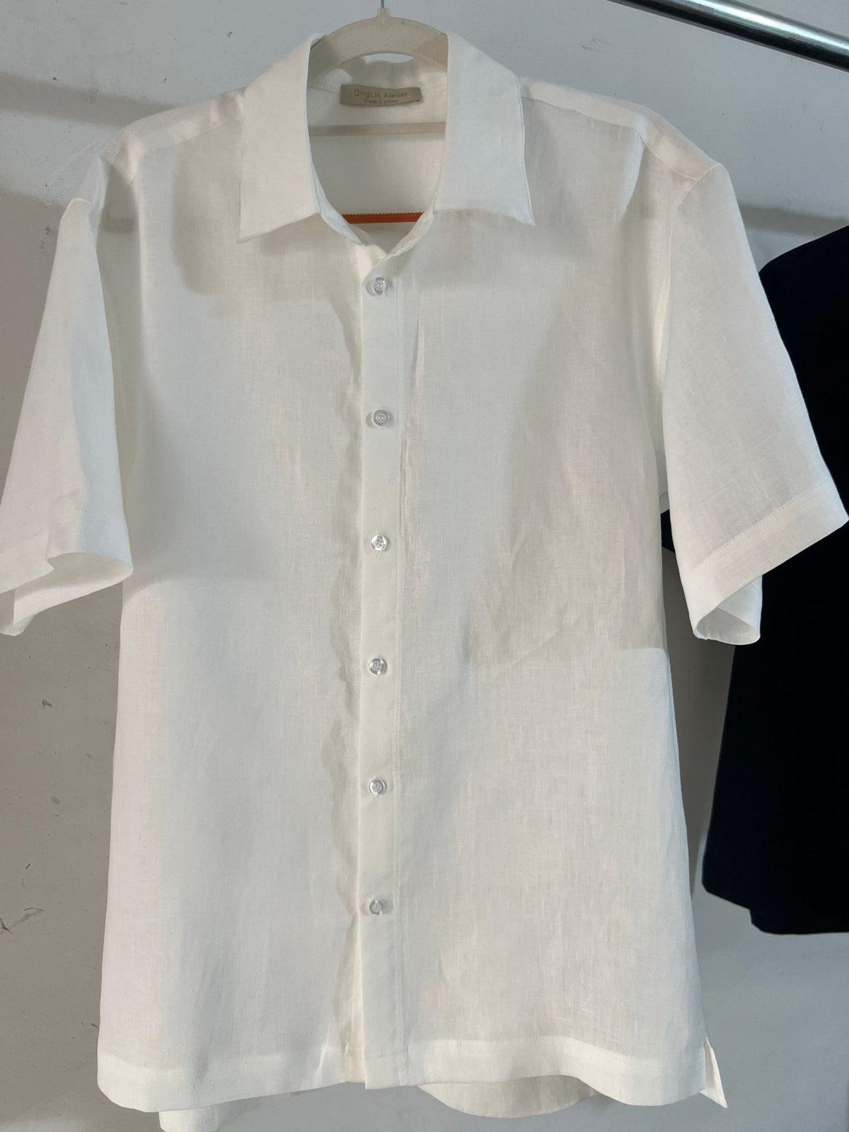 French Linen Short Sleeve Shirt for Men