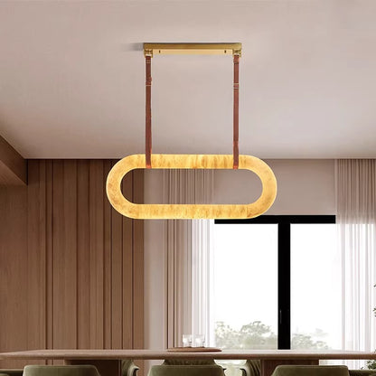 French Luxury Marble Effect Chandelier