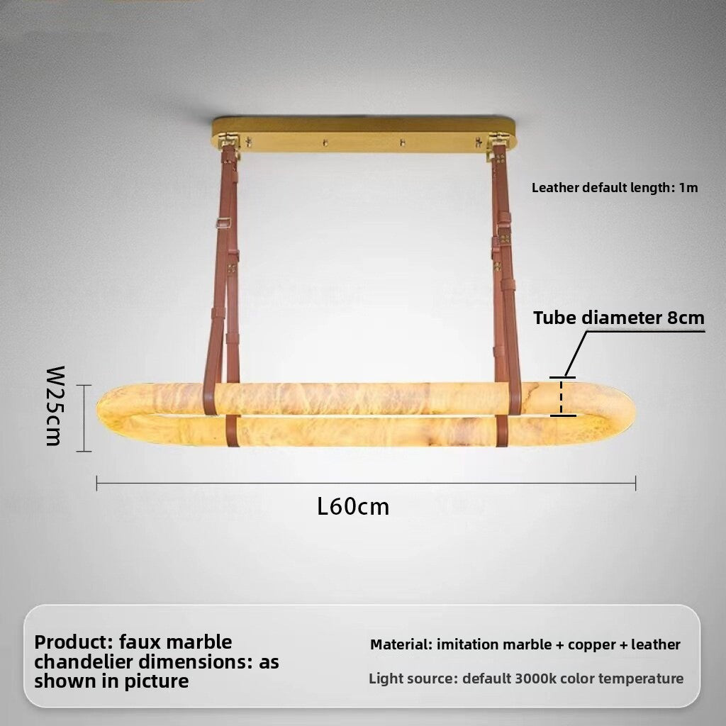French Luxury Marble Effect Chandelier