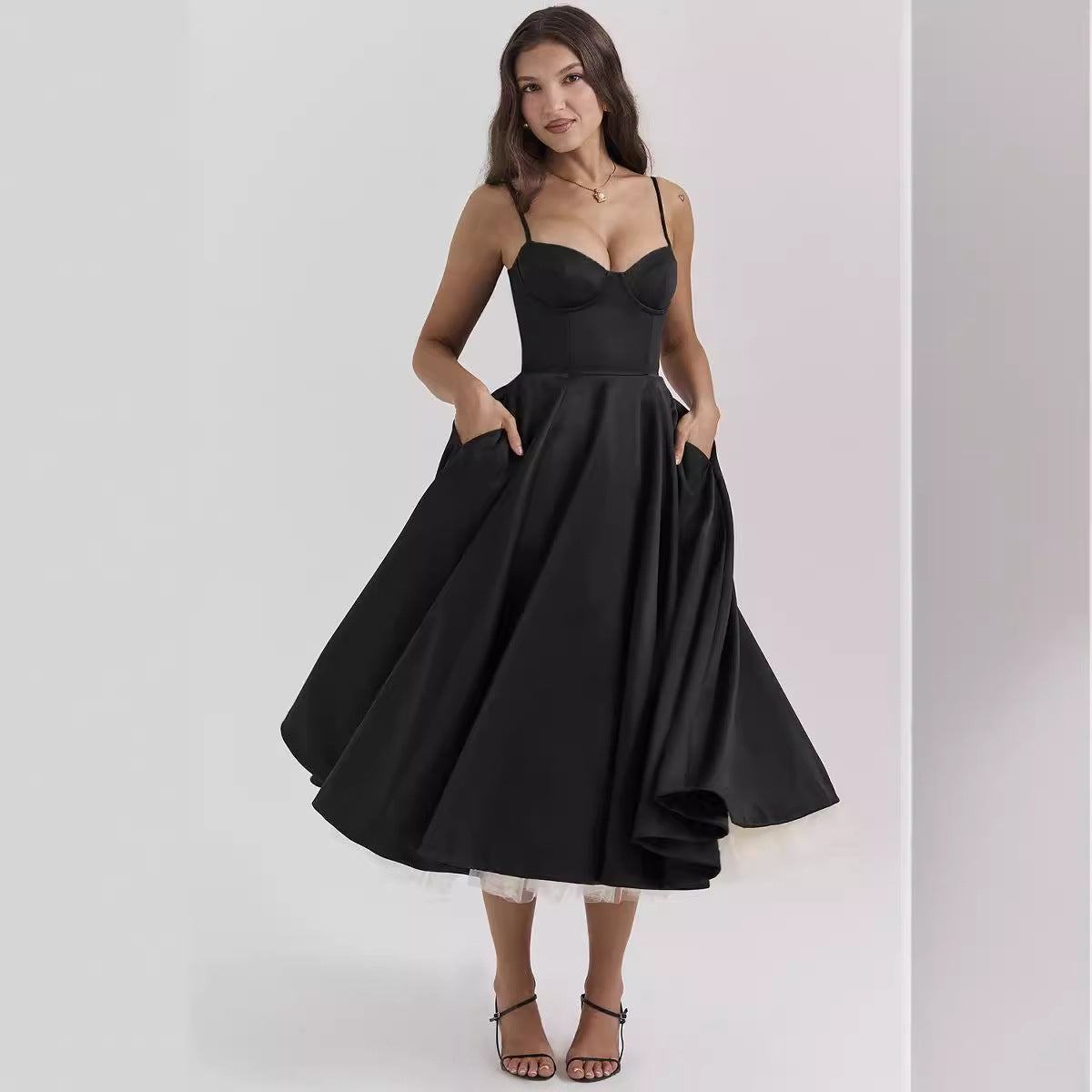 French Mesh Princess Dress with Large Swing