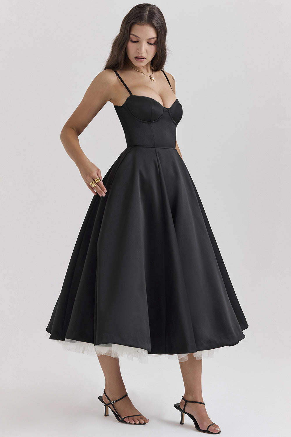French Mesh Princess Dress with Large Swing