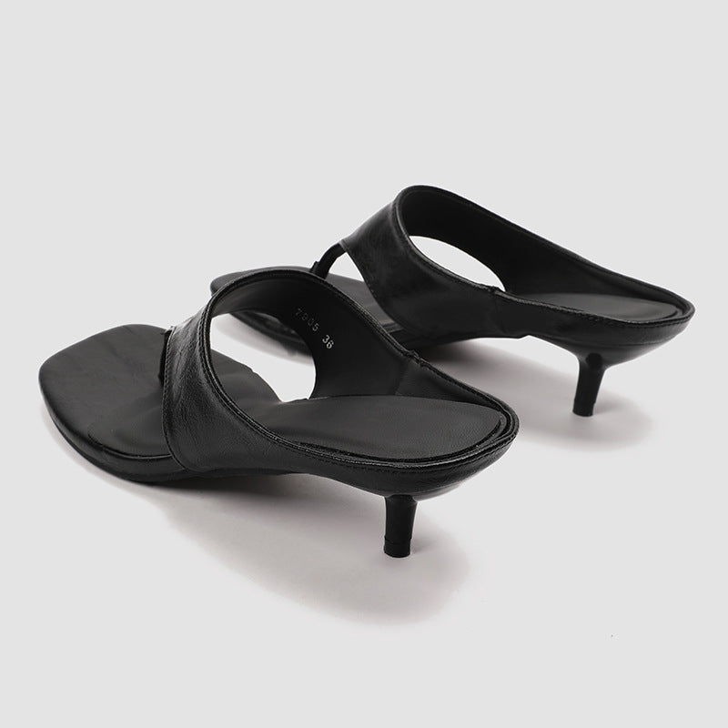 French Retro High Heel Sandals