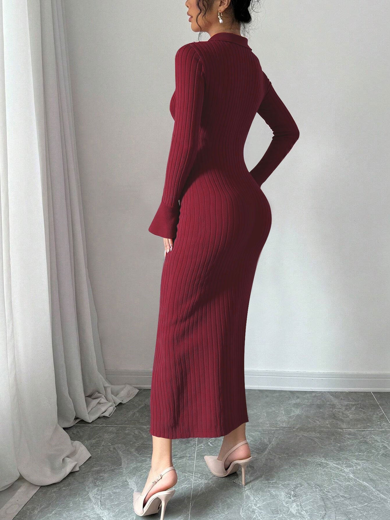 French Retro Knitted Dress