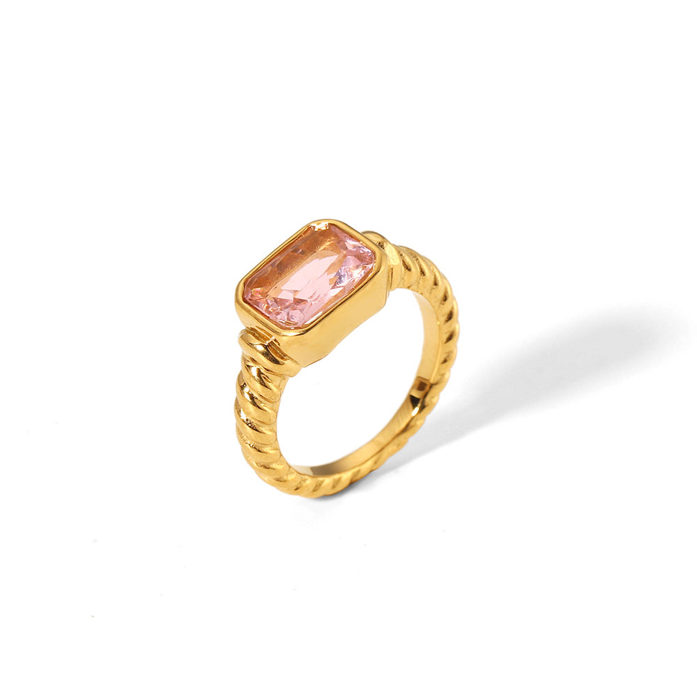 French Retro Twisted Ring