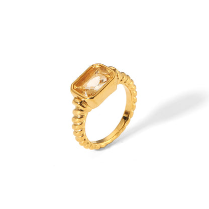 French Retro Twisted Ring