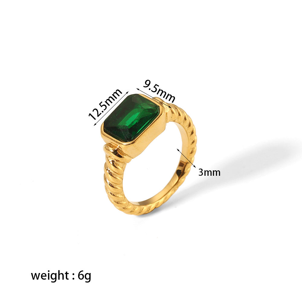 French Retro Twisted Ring