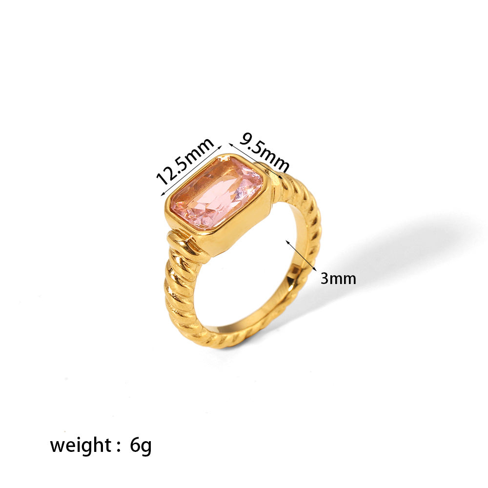 French Retro Twisted Ring