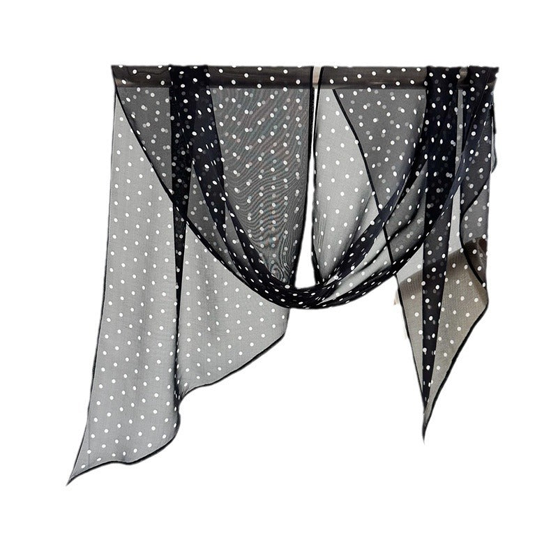 French-Style Diagonal Silk Scarf