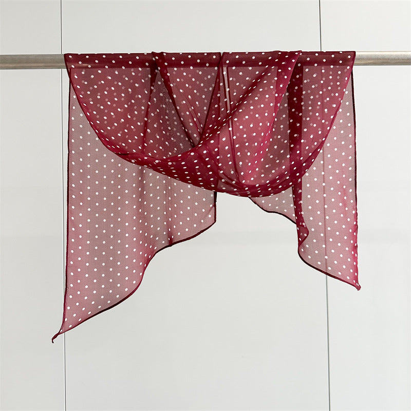 French-Style Diagonal Silk Scarf
