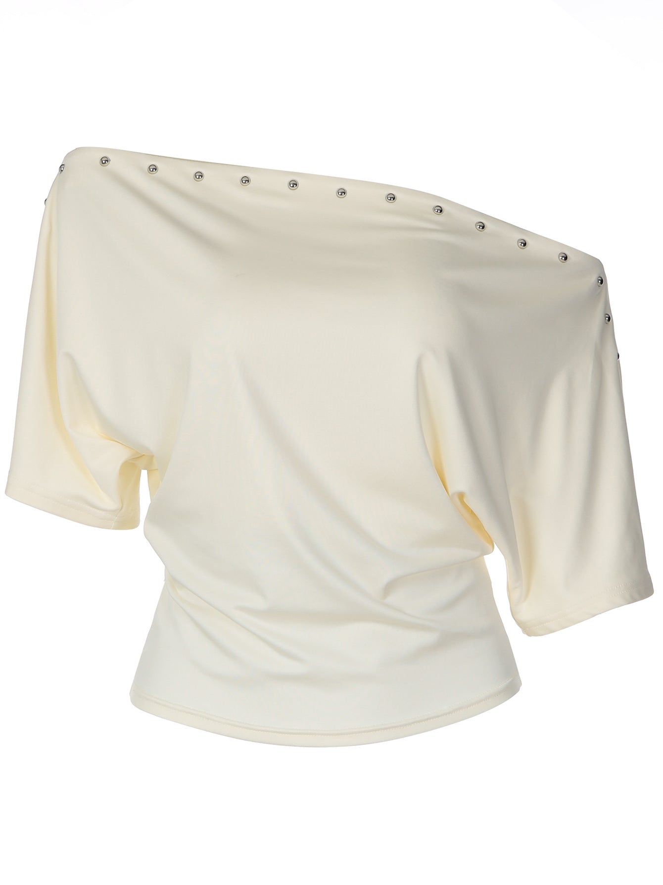 French Style Dropped Shoulder Slim Fit T-Shirt