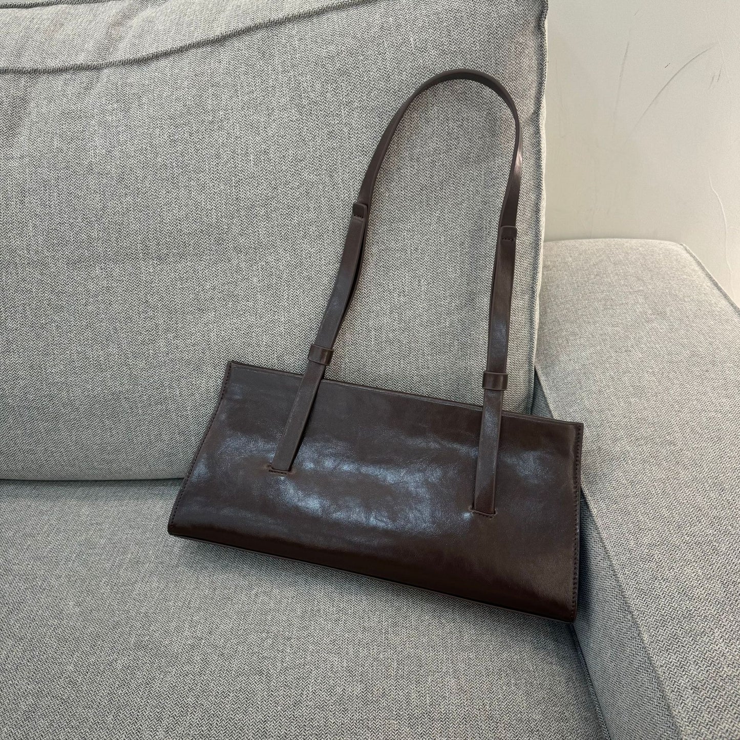 French Style Genuine Leather Shoulder Bag