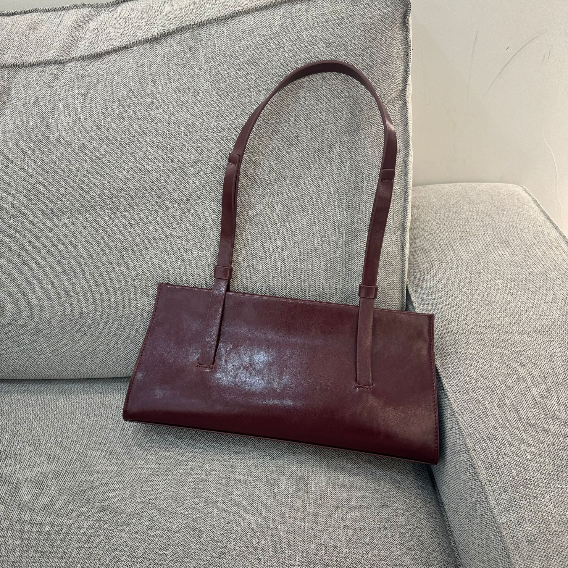 French Style Genuine Leather Shoulder Bag