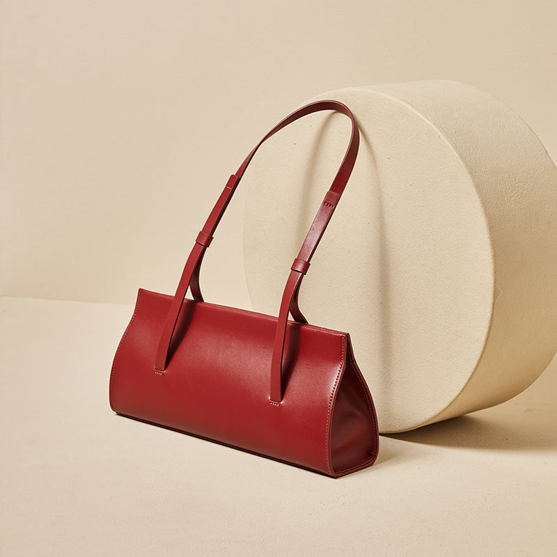 French Style Genuine Leather Shoulder Bag