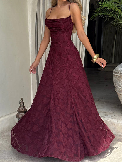 French-style long dress