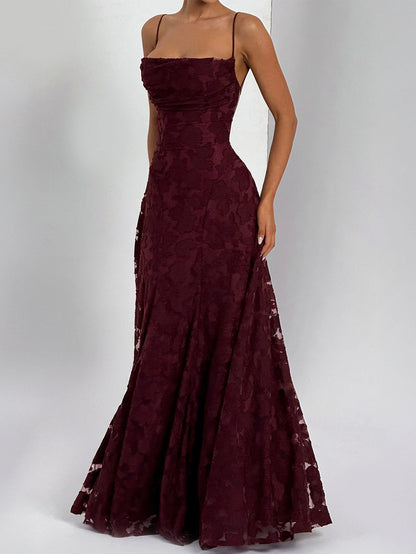 French-style long dress