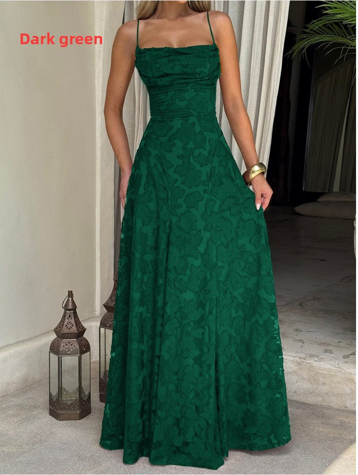 French-style long dress