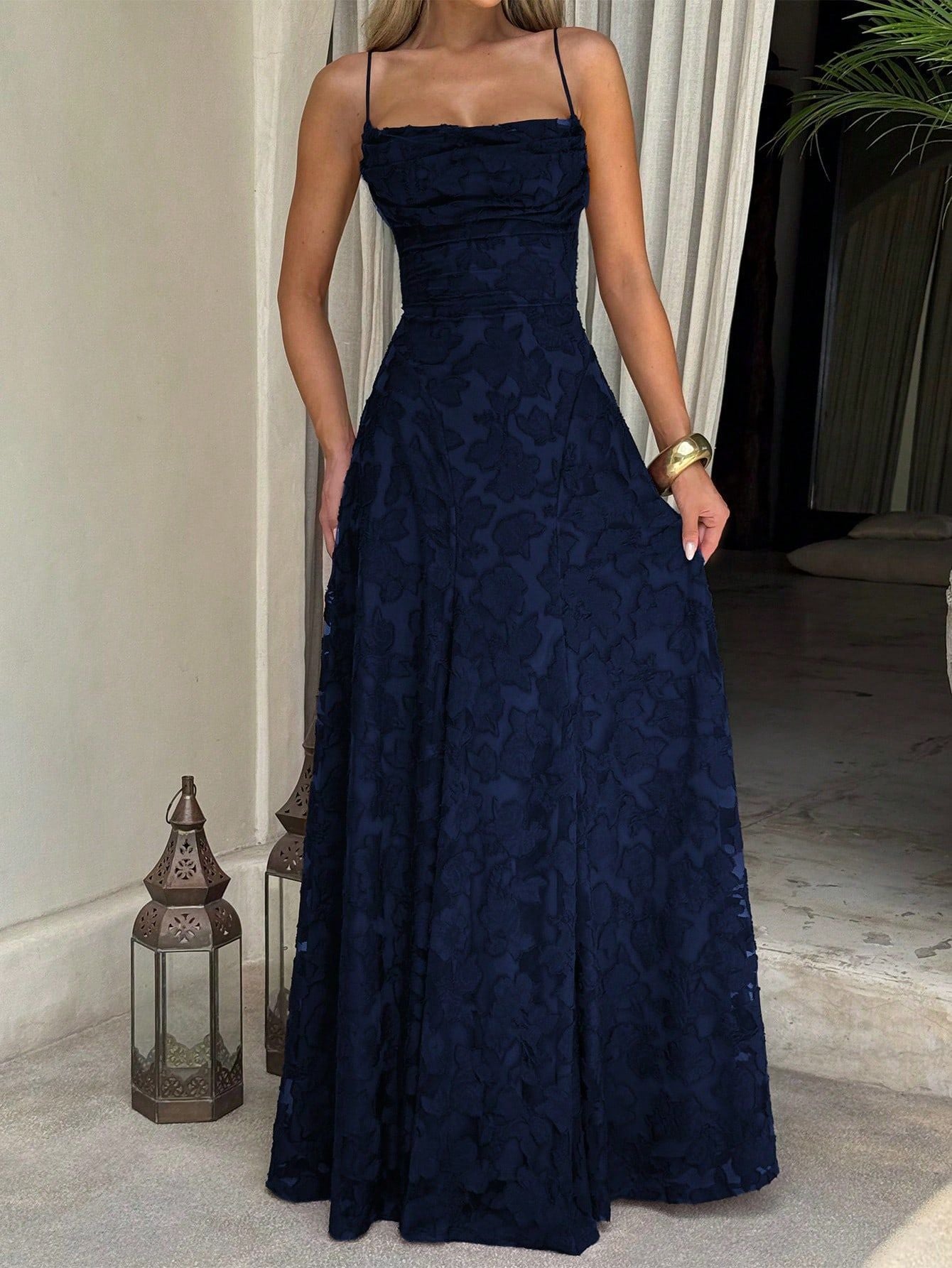 French-style long dress