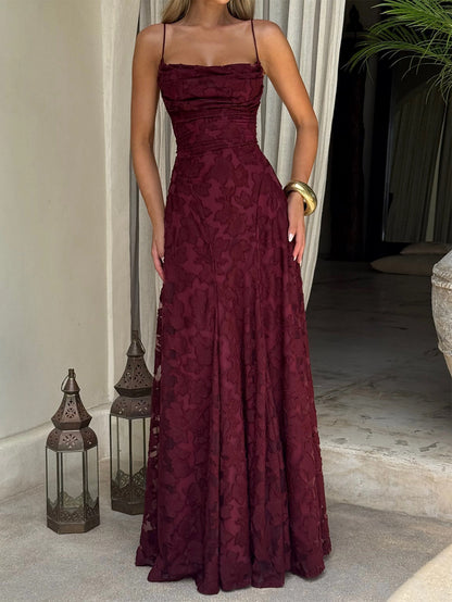 French-style long dress