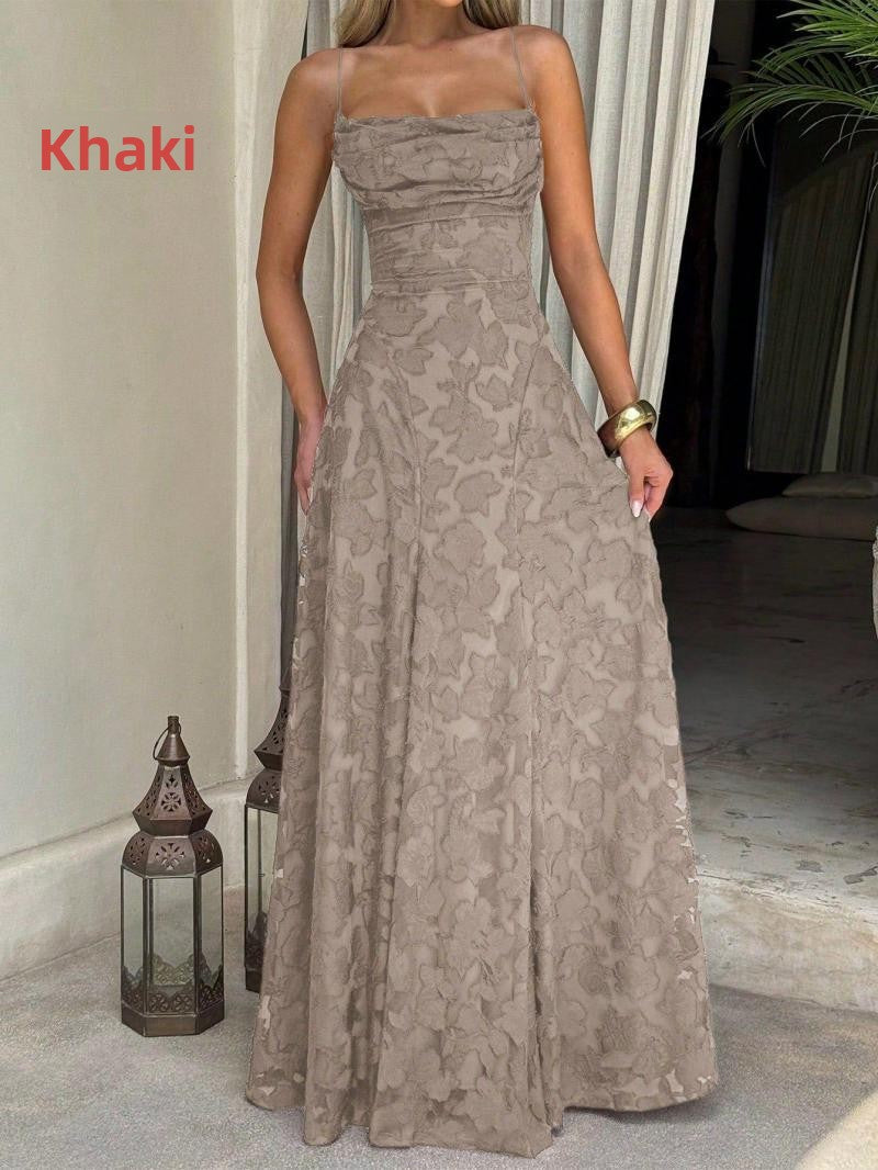 French-style long dress