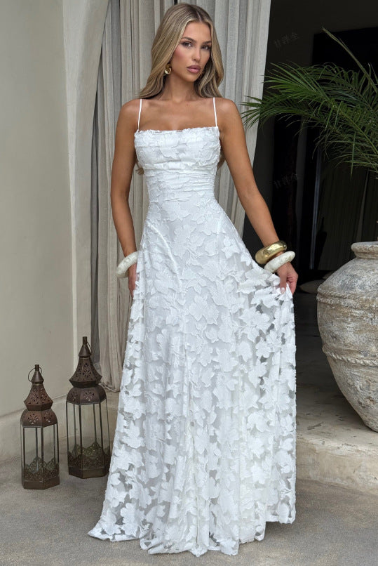 French-style long dress
