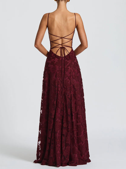 French-style long dress