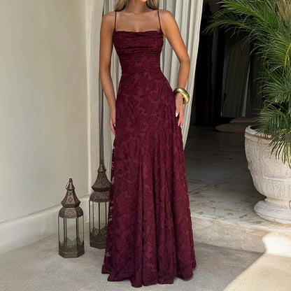 French-style long dress