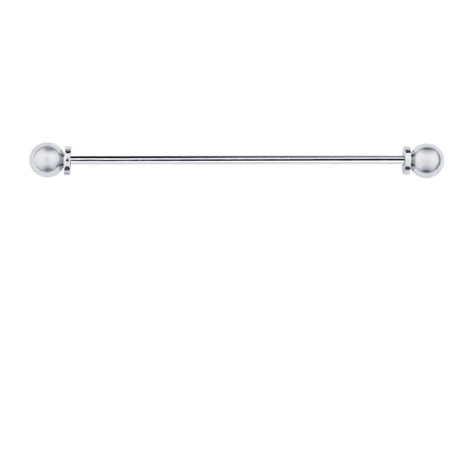 French Style Metal Collar Pin with Chain Tassel