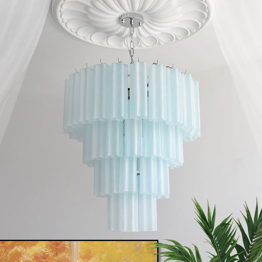 French Style Modern Chandelier with Glass Shade