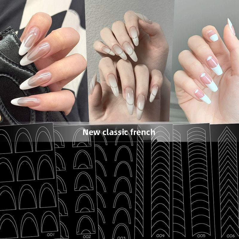 French-style nail stickers